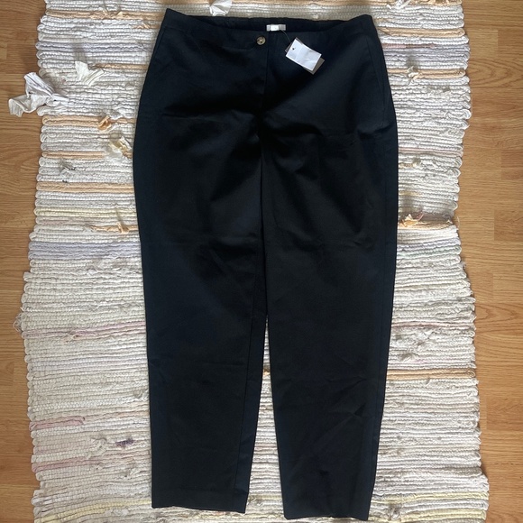 J. Jill Pants - NWT J. Jill Black Stretch Waist Straight Leg Trousers / Pants Size 16